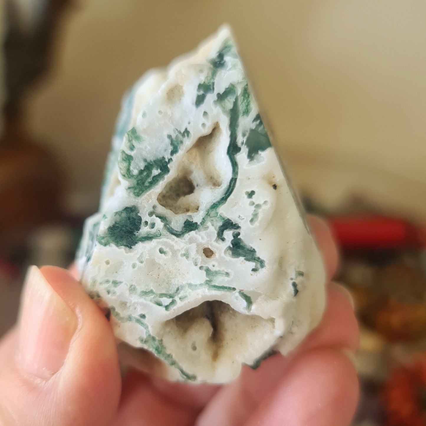 Moss Agate Druzy Freeform