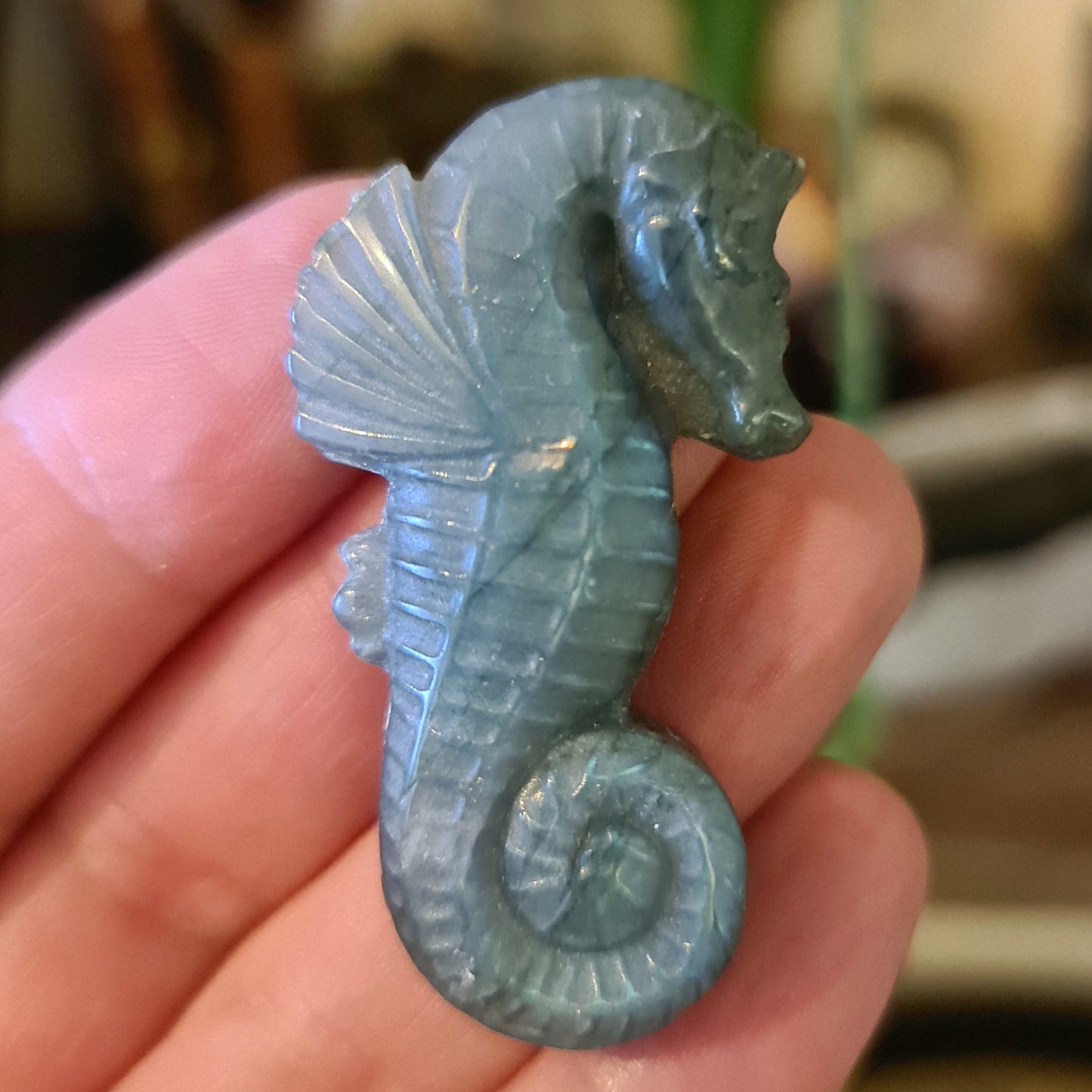 Labradorite Carved Tile