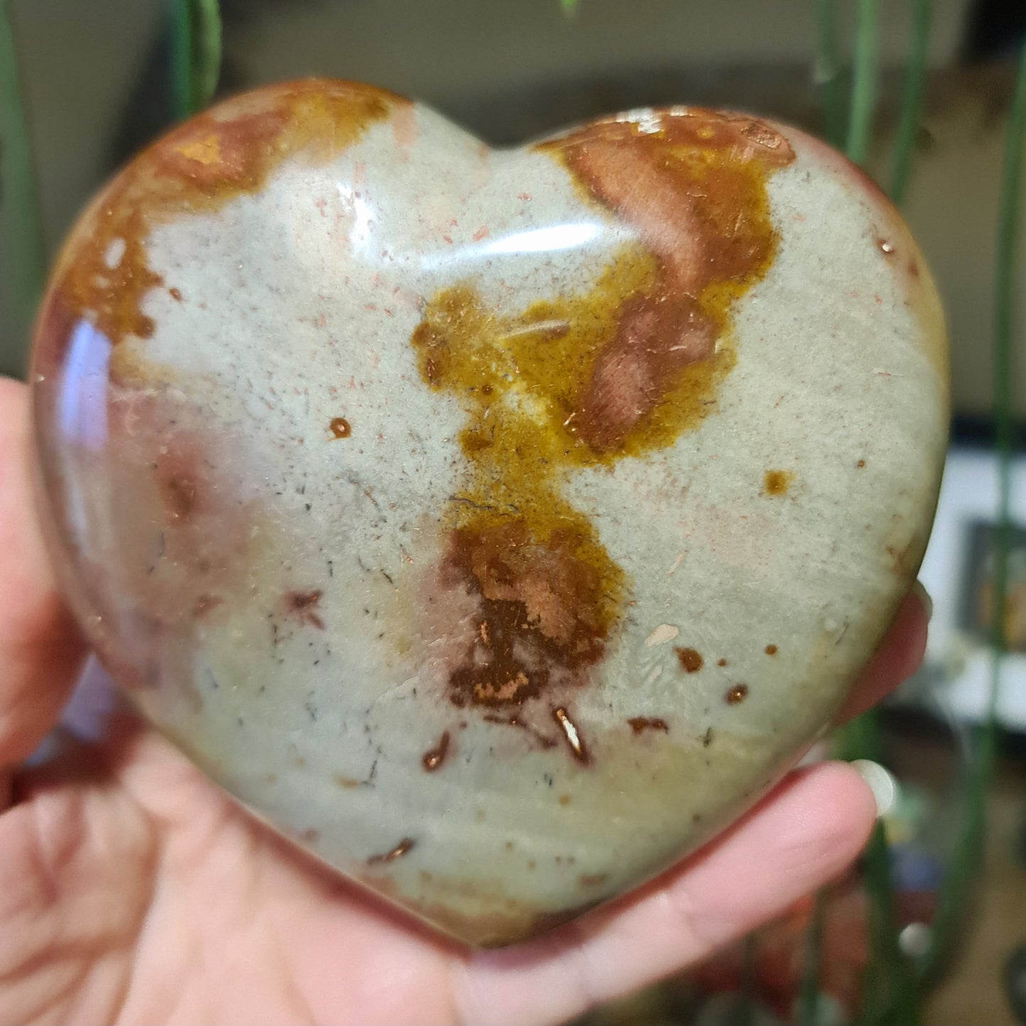 Polychrome Jasper Heart - Xl