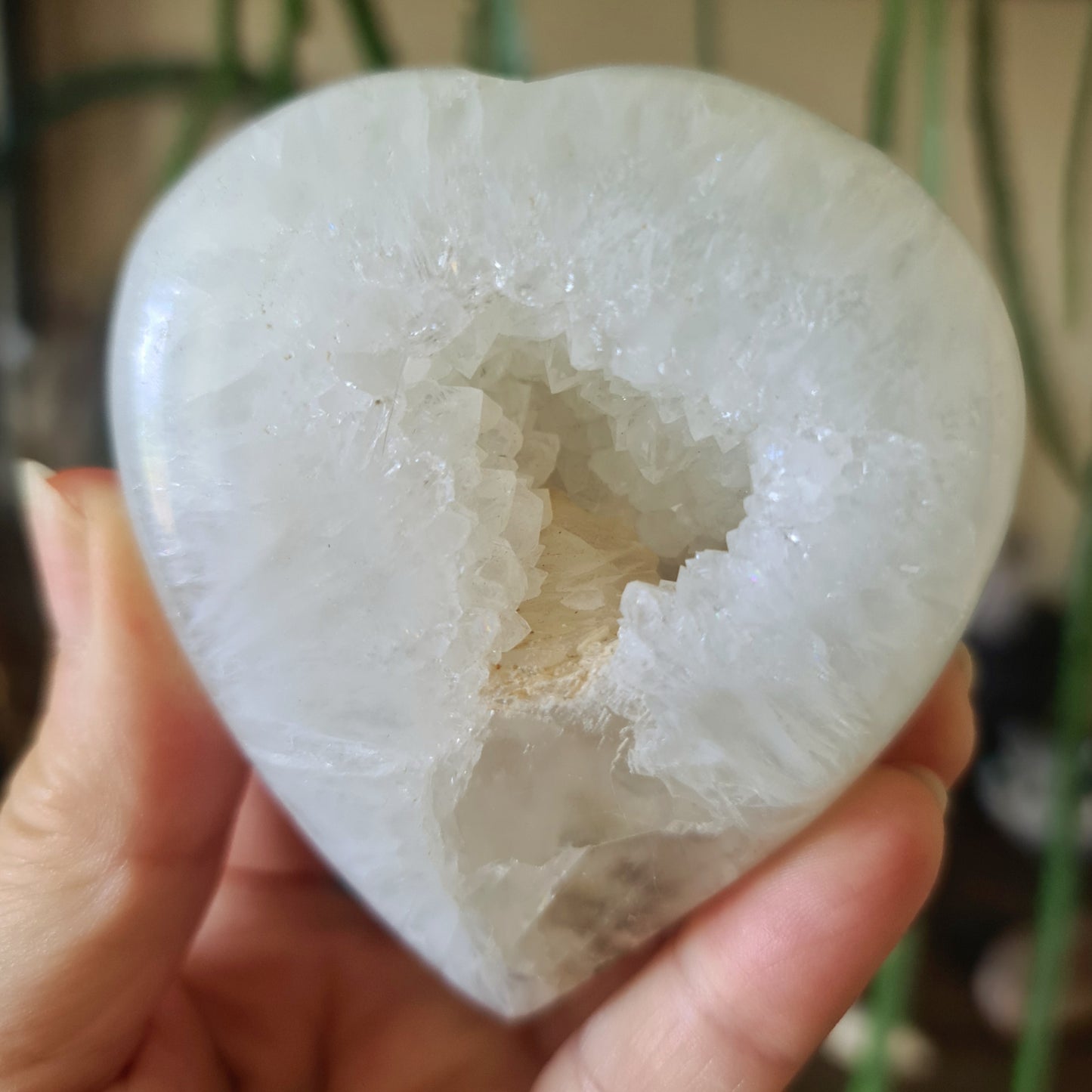 Druzy Agate Heart
