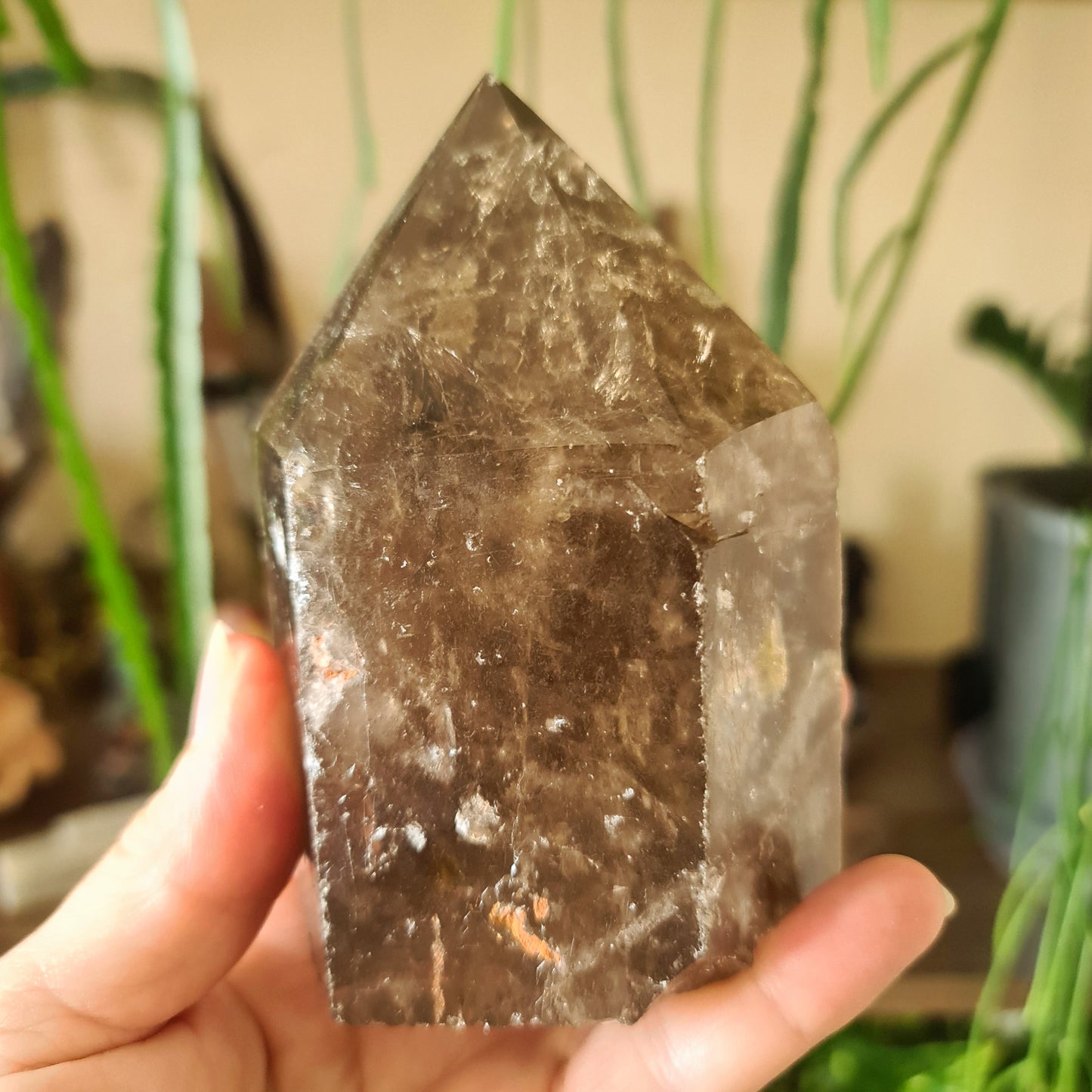 Smoky Quartz Cut Base Point