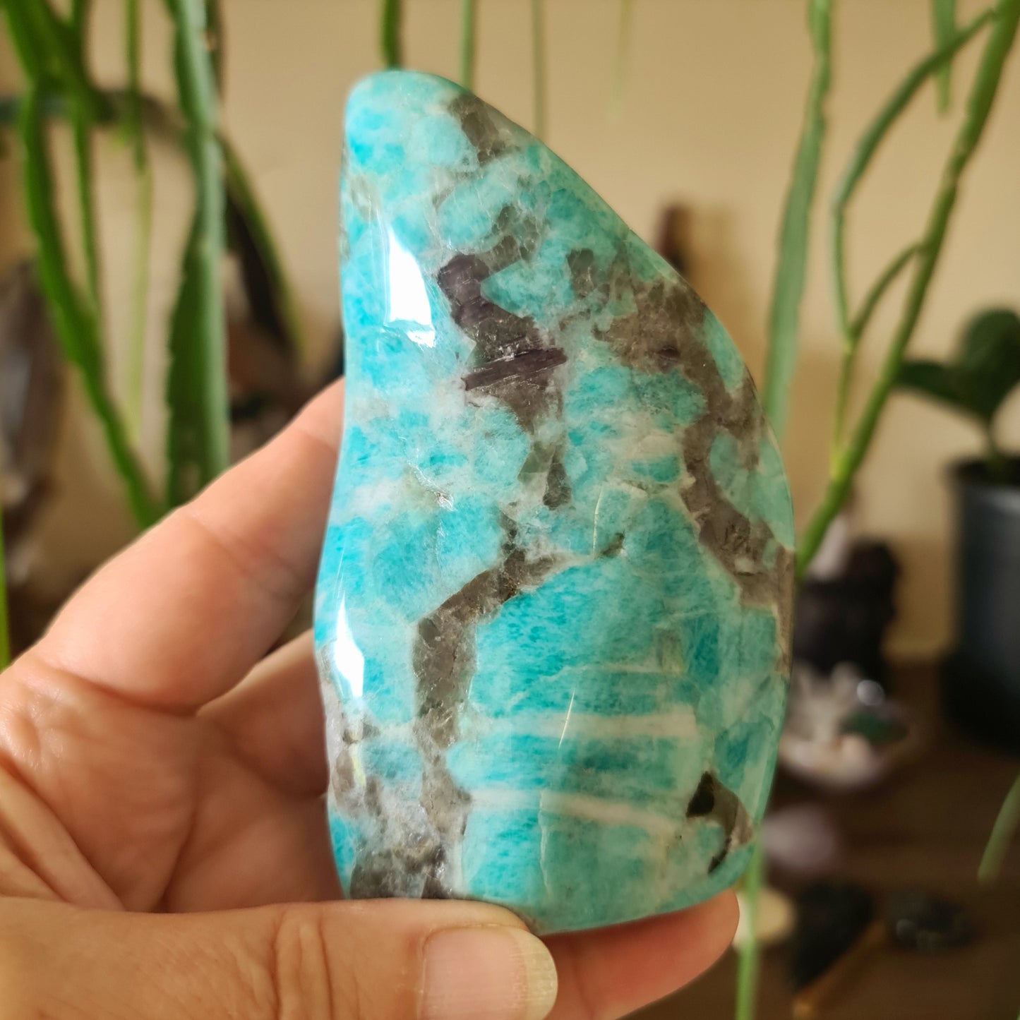 Amazonite & Smoky Quartz Free Form