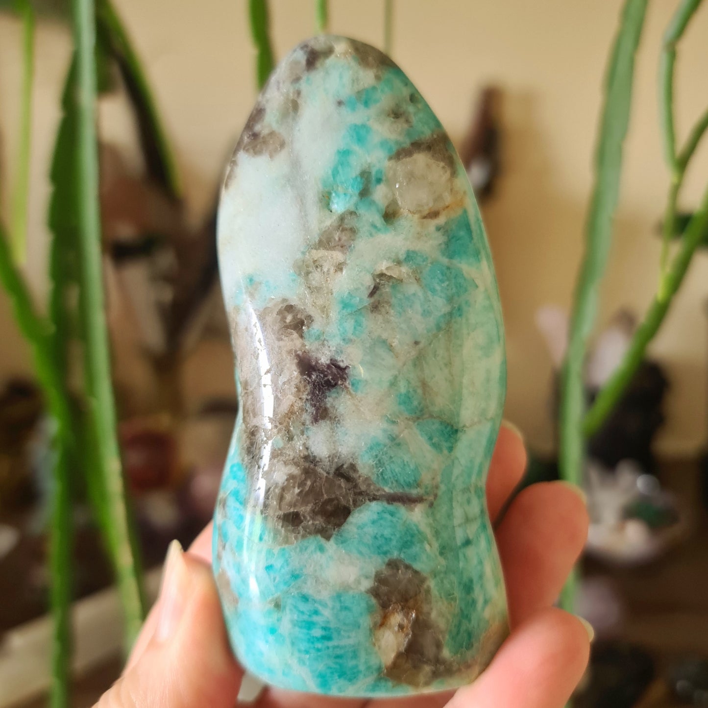 Amazonite & Smoky Quartz Free Form