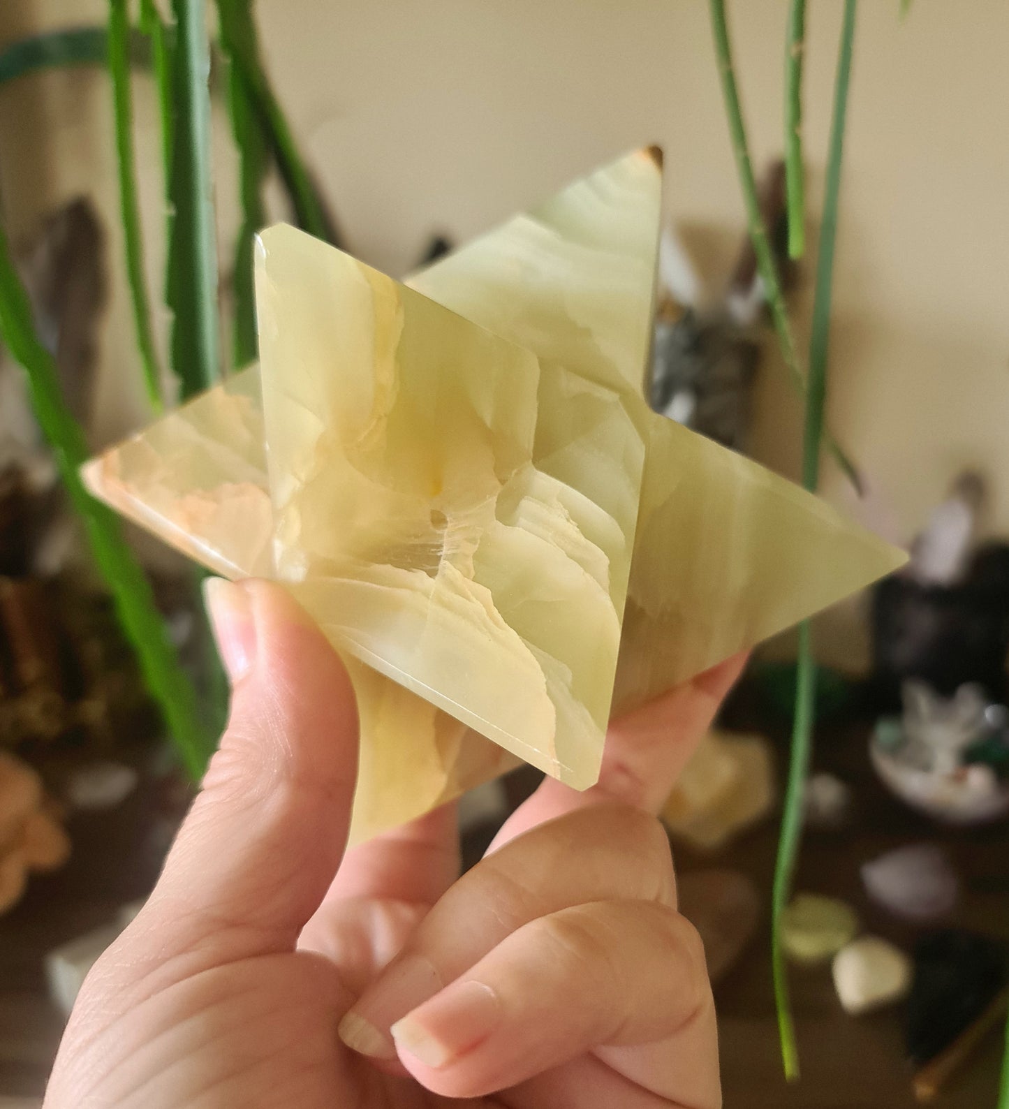 Green Onyx Merkaba