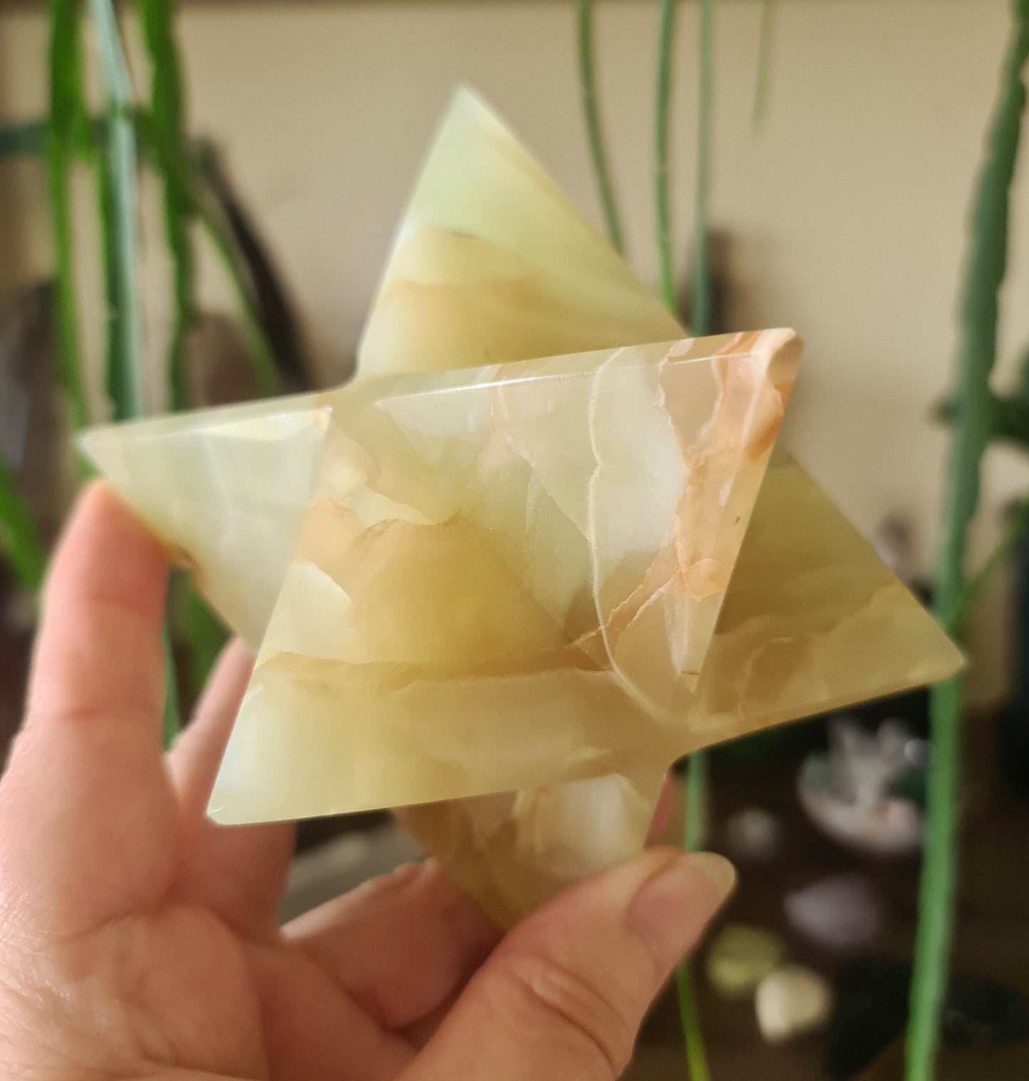 Green Onyx Merkaba