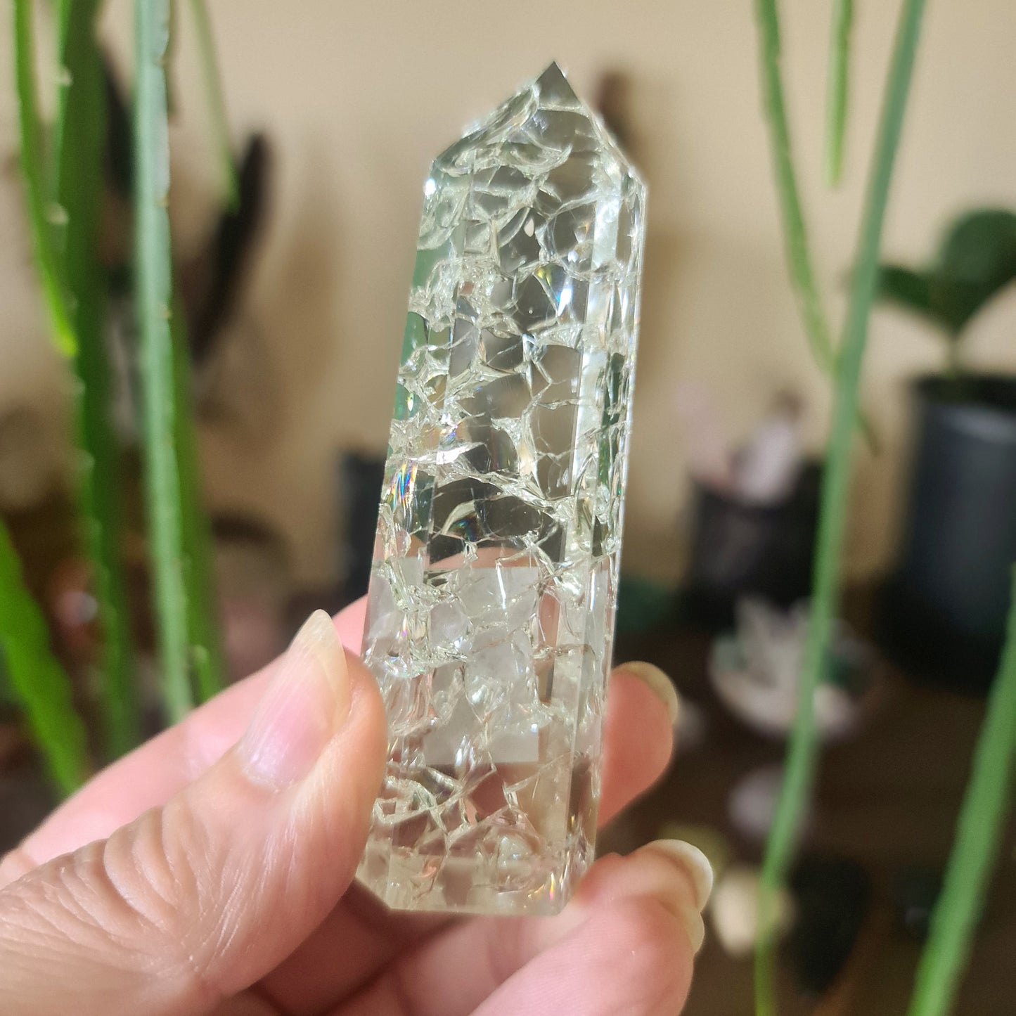 Crackle Quartz Point