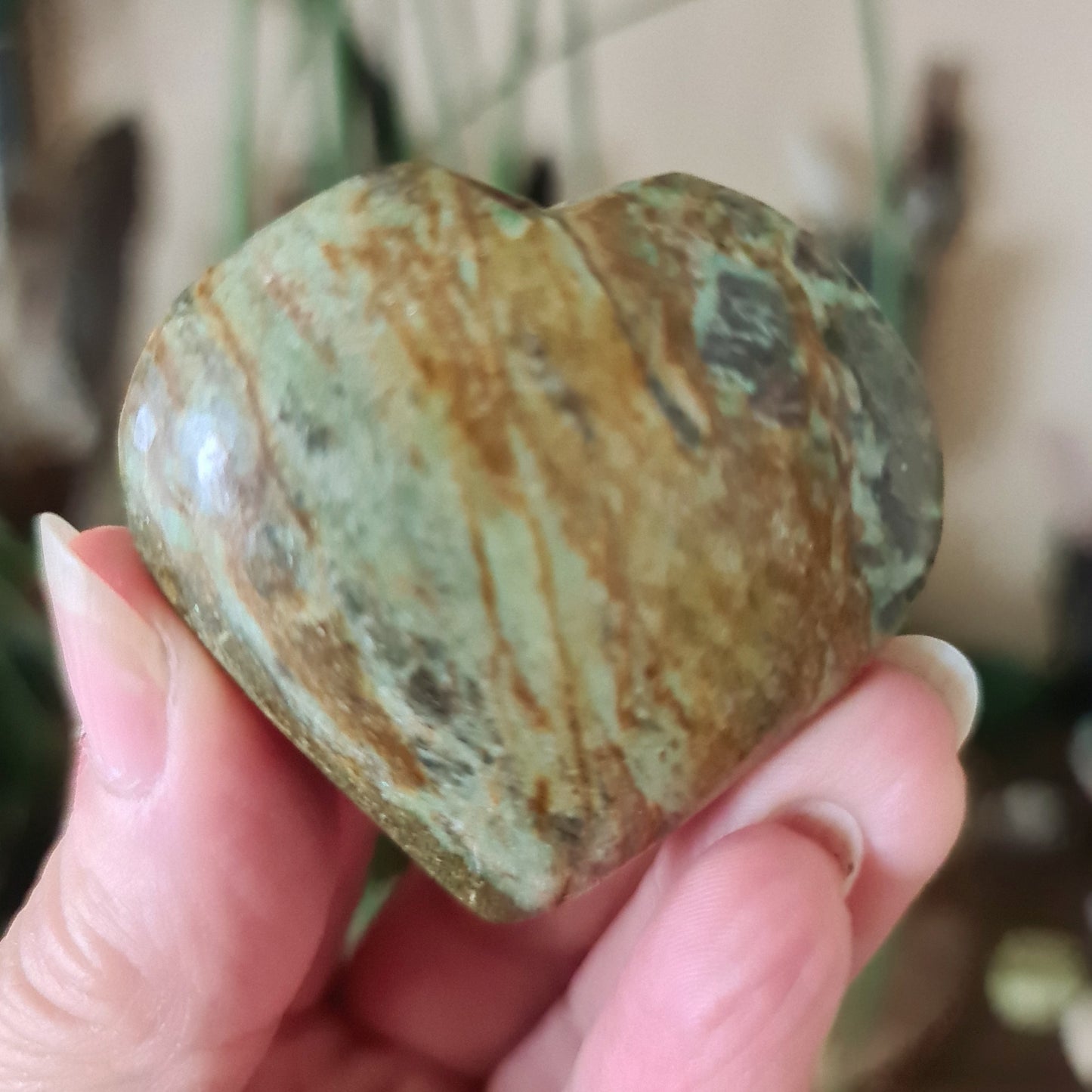 Ocean Jasper Hearts - Medium