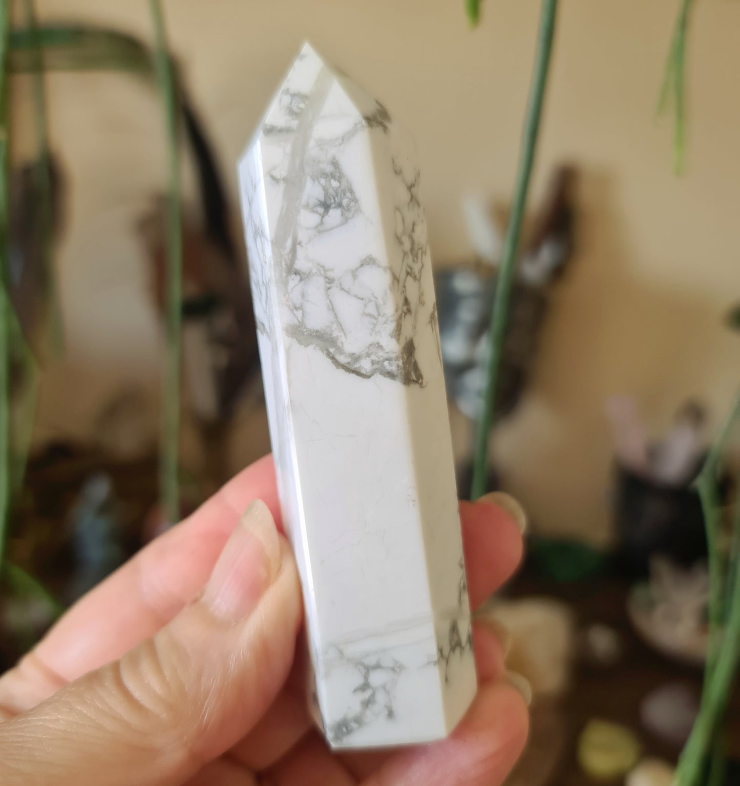 White Howlite Towers