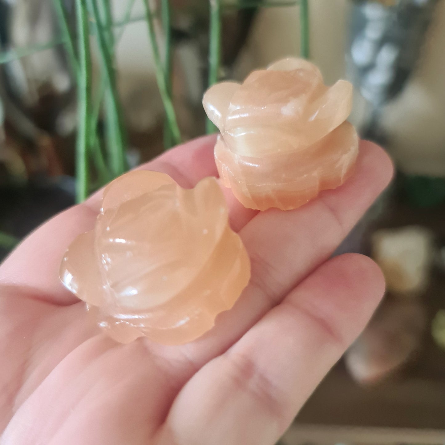 Red Calcite Flowers