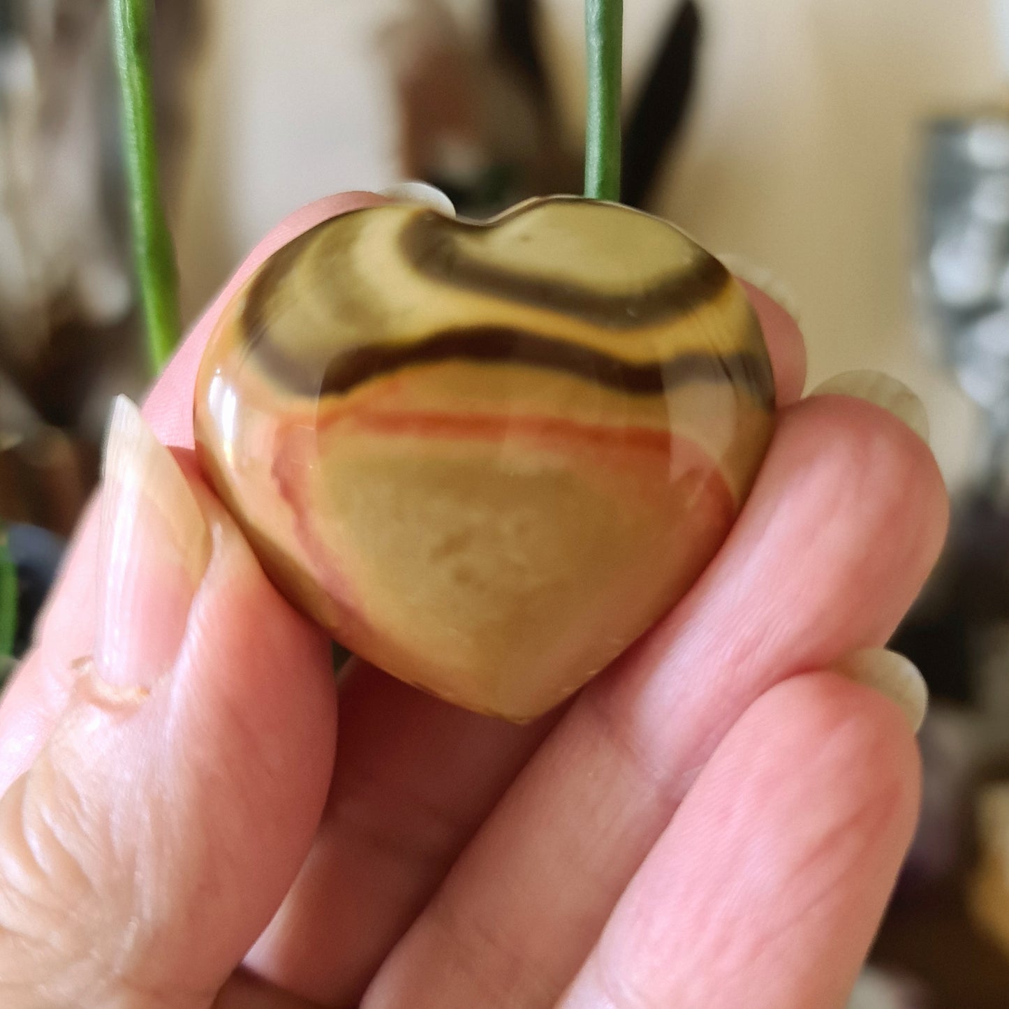 Polychrome Jasper Hearts