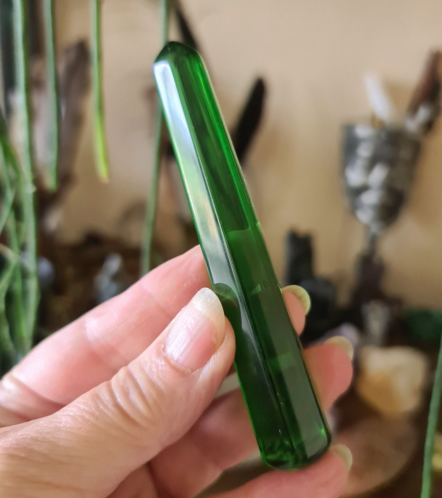Green Obsidian Wand