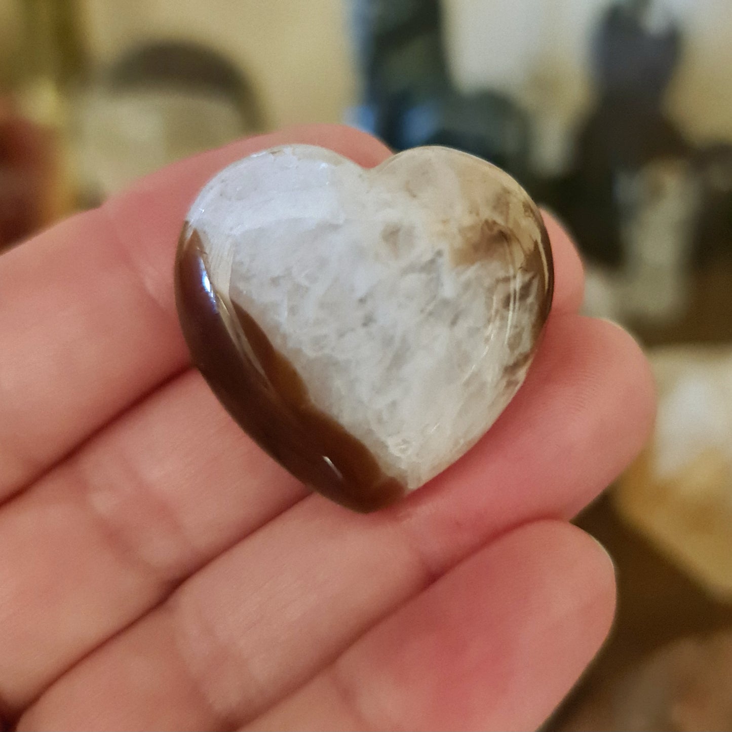 Black Agate Heart - Mini