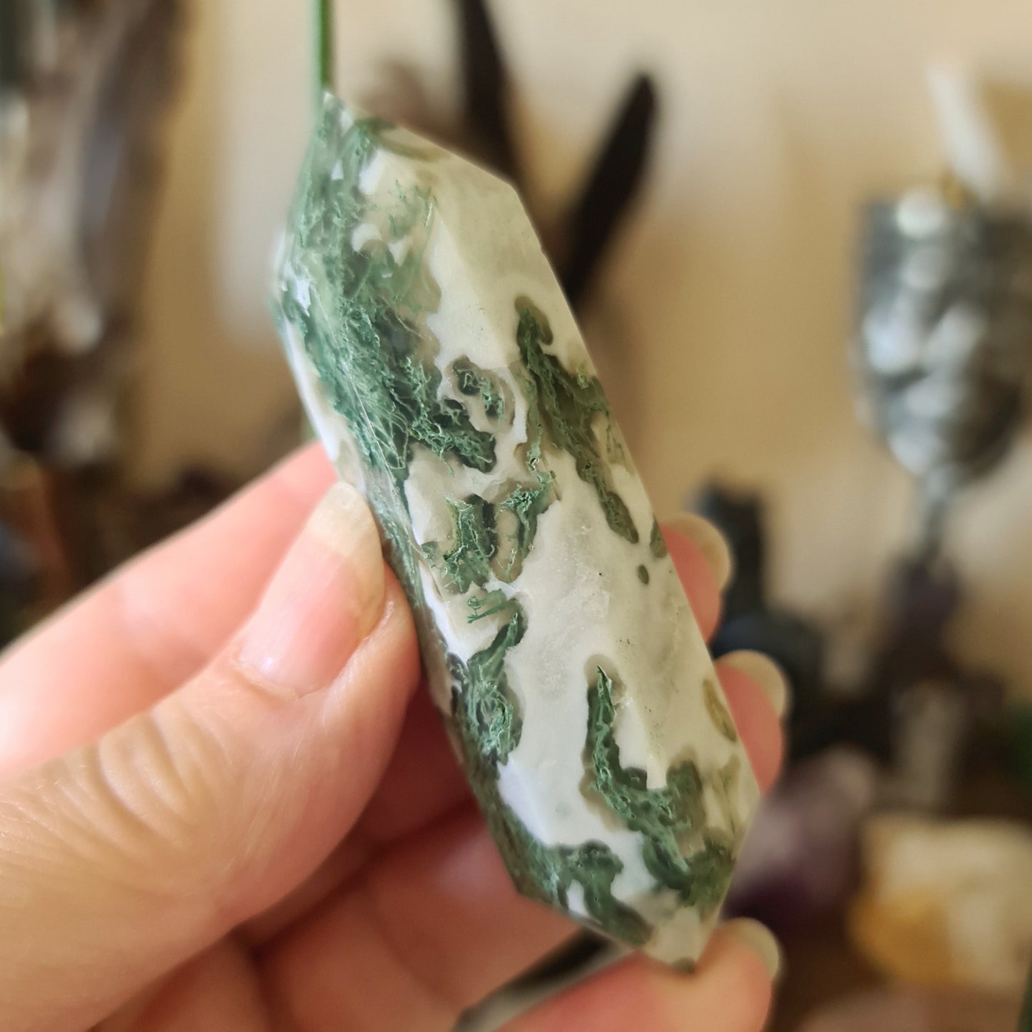 Moss Agate Double Terminator