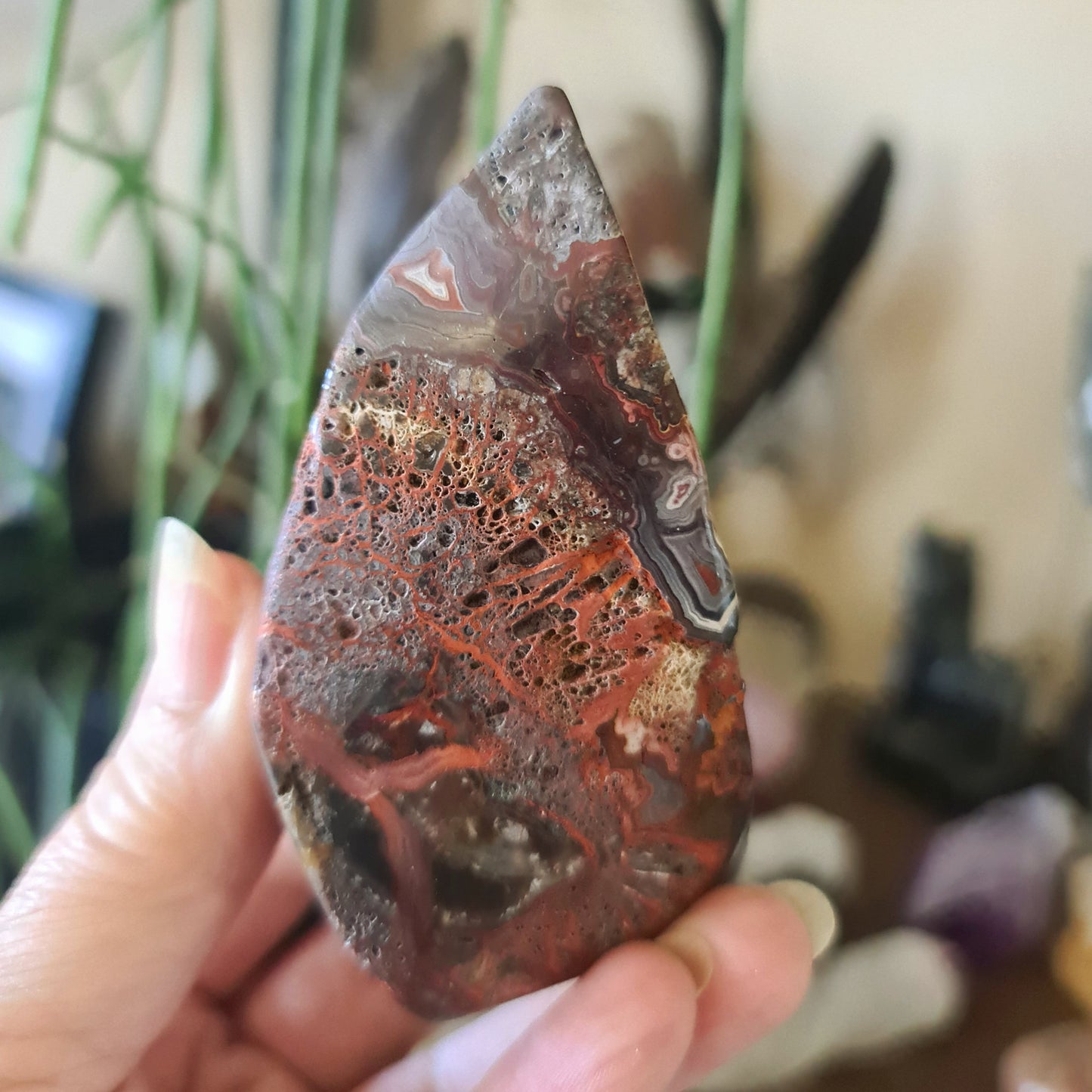 Mexican Lace Agate Flame