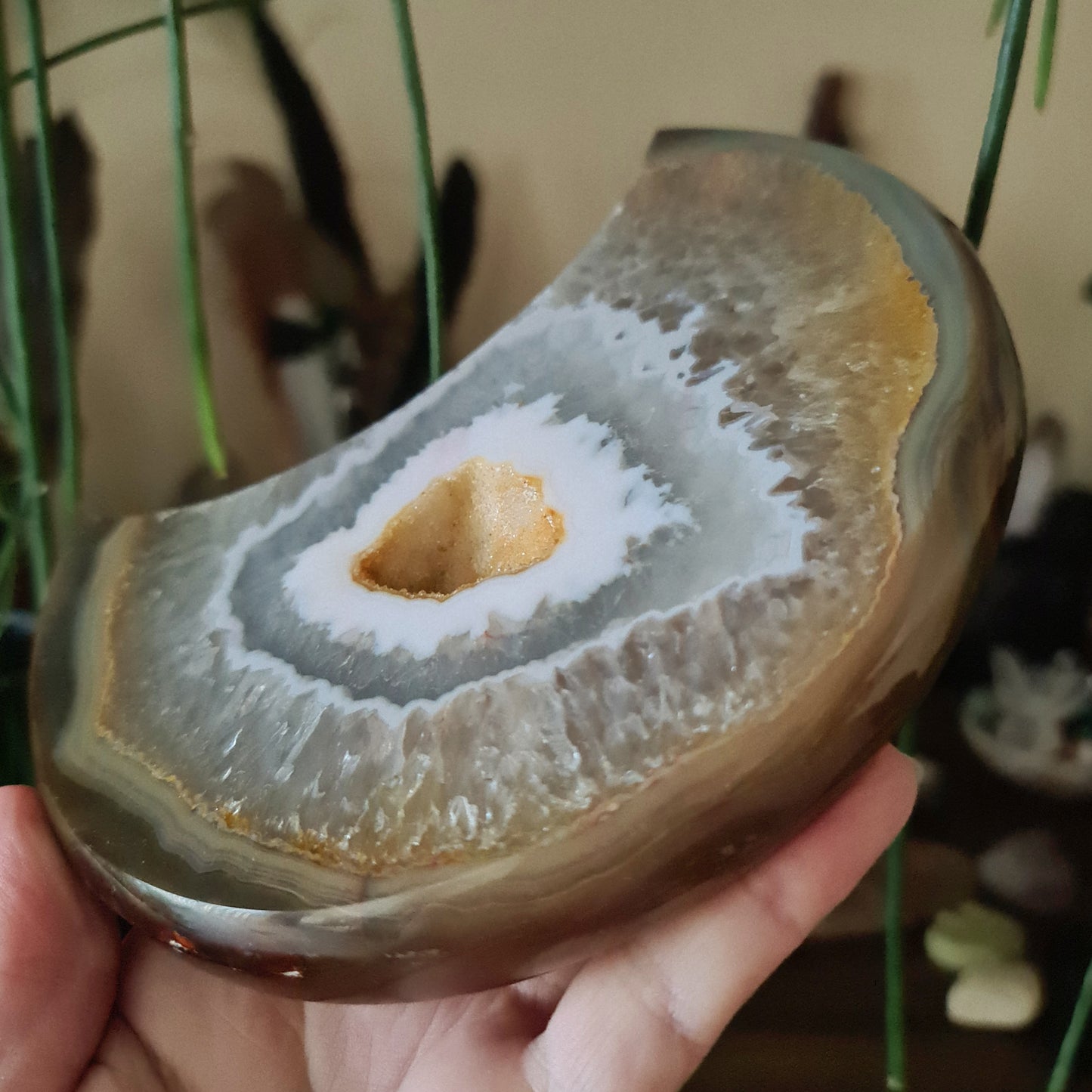 Agate Moon -Druzy
