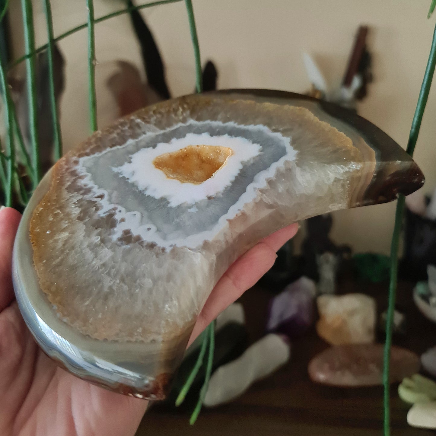 Agate Moon -Druzy