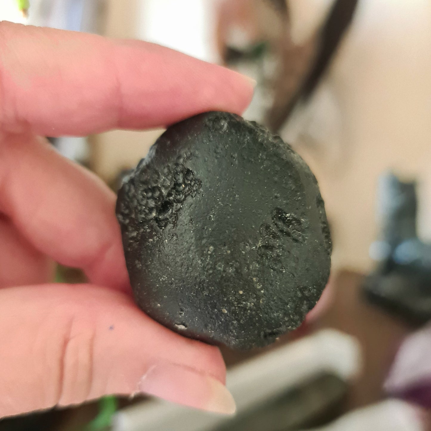 Tektite Palm Stone