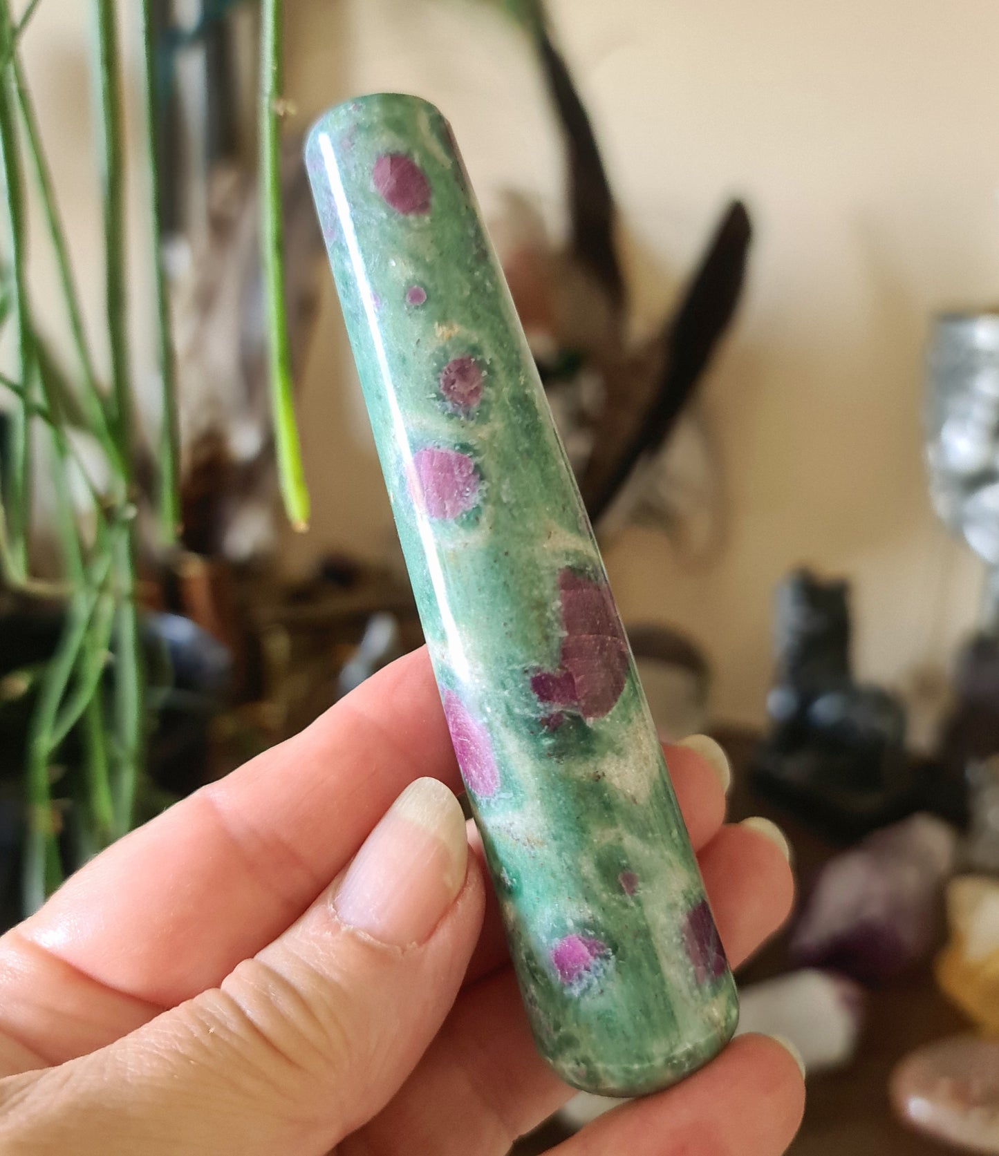 Ruby In Fuchsite Wand