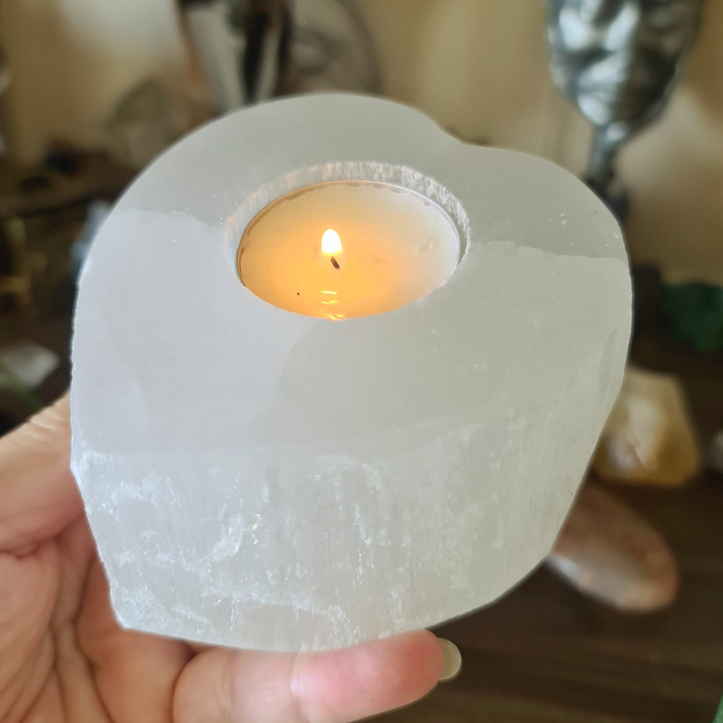 Selenite Tealight Holder