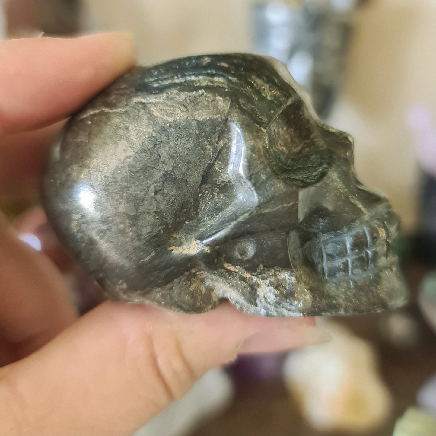 Pyrite Skull