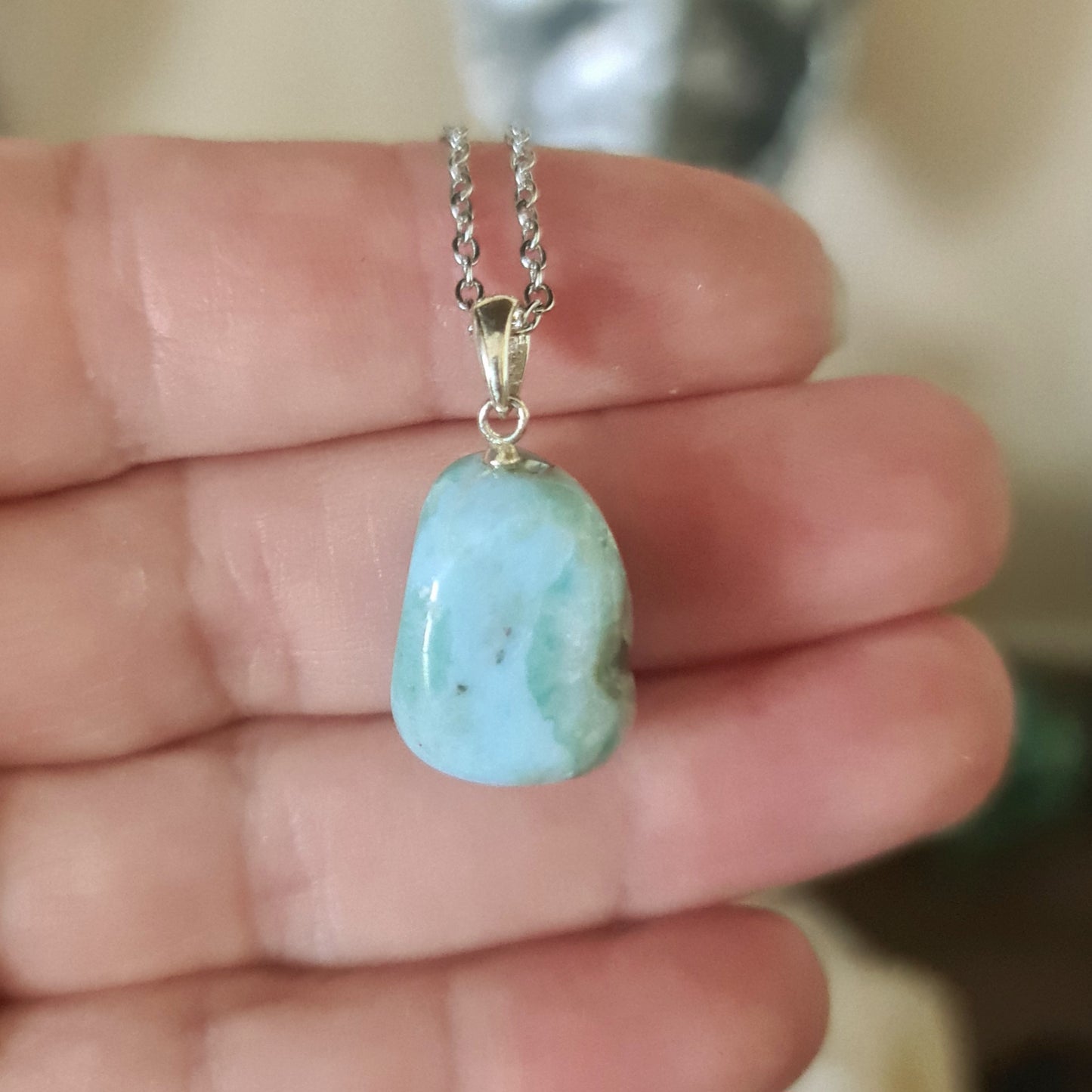 Larimar Tumble Pendant