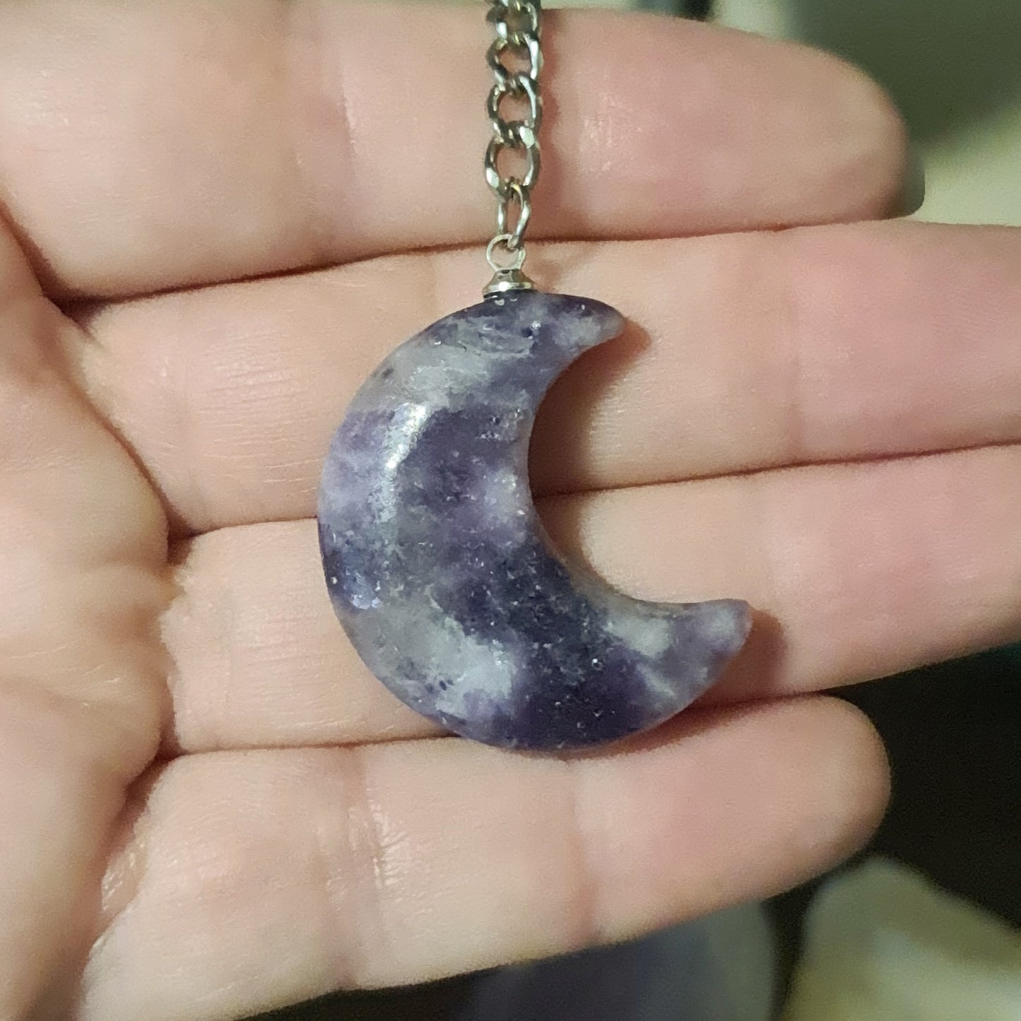 Crystal Moon Keyring