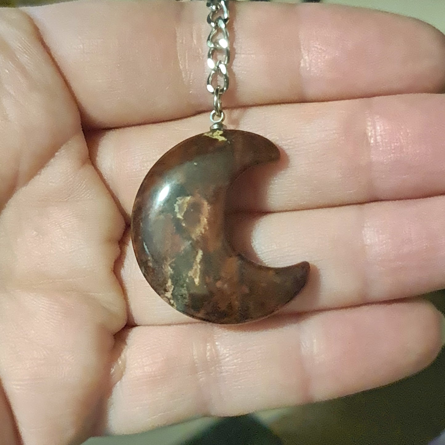 Crystal Moon Keyring