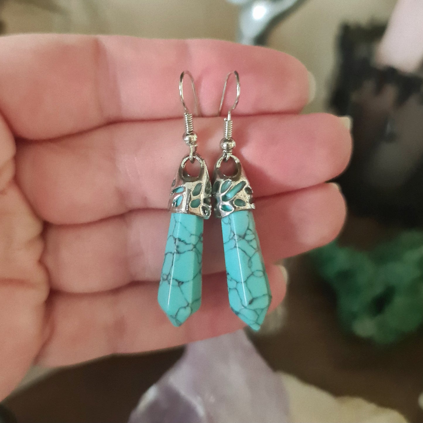 Crystal Point Earrings