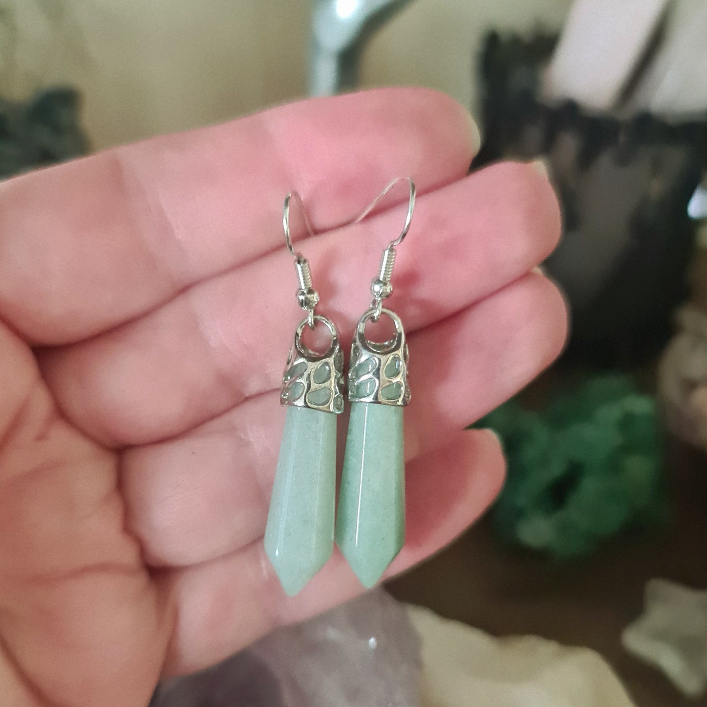 Crystal Point Earrings