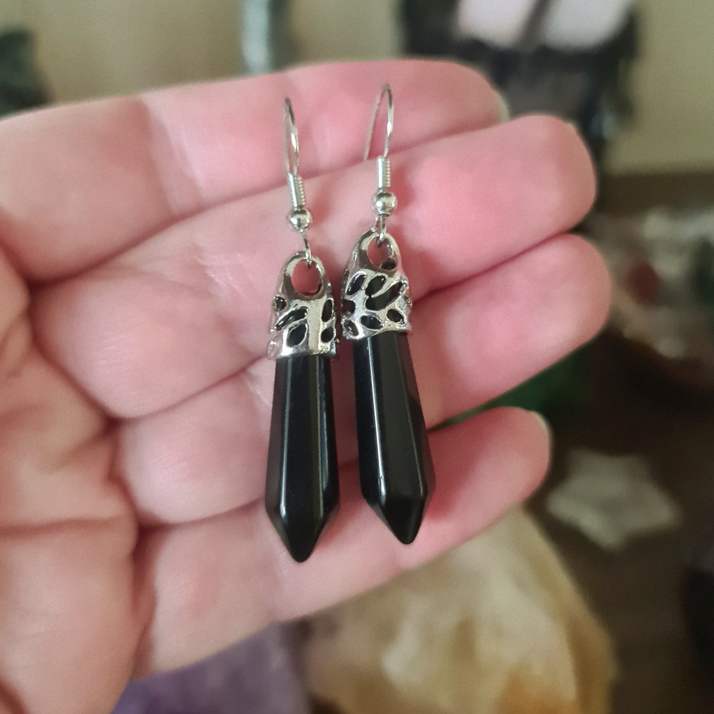 Crystal Point Earrings