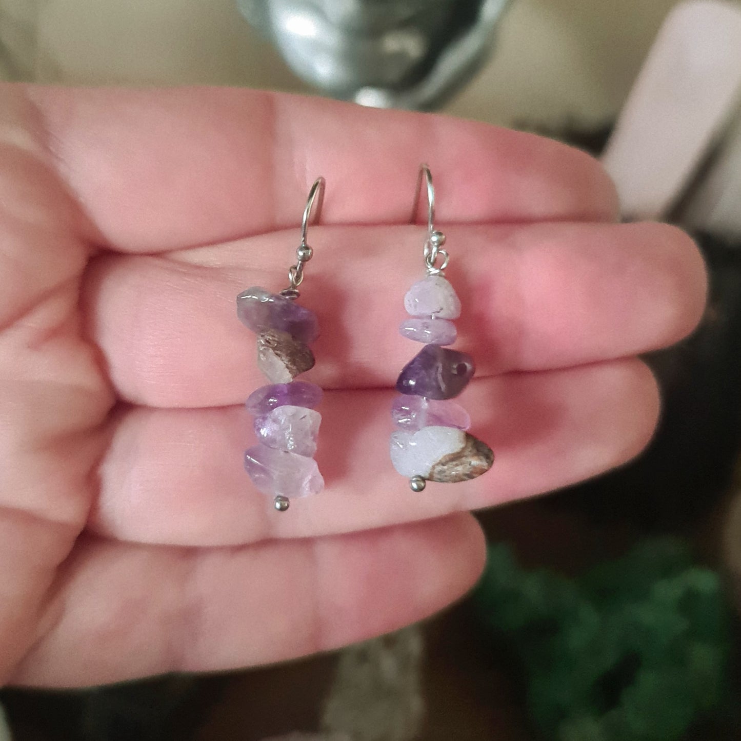Crystal Chip Earrings