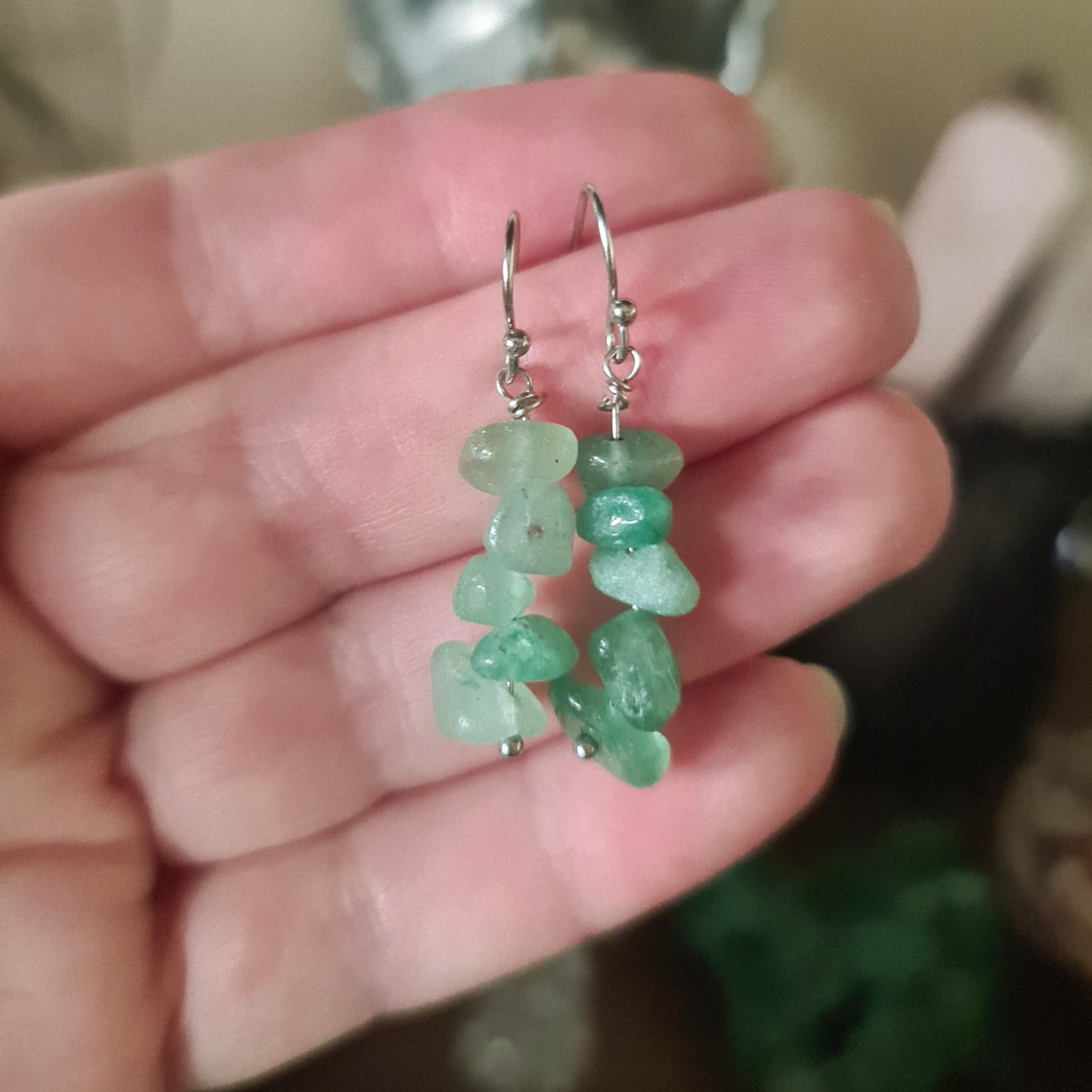 Crystal Chip Earrings