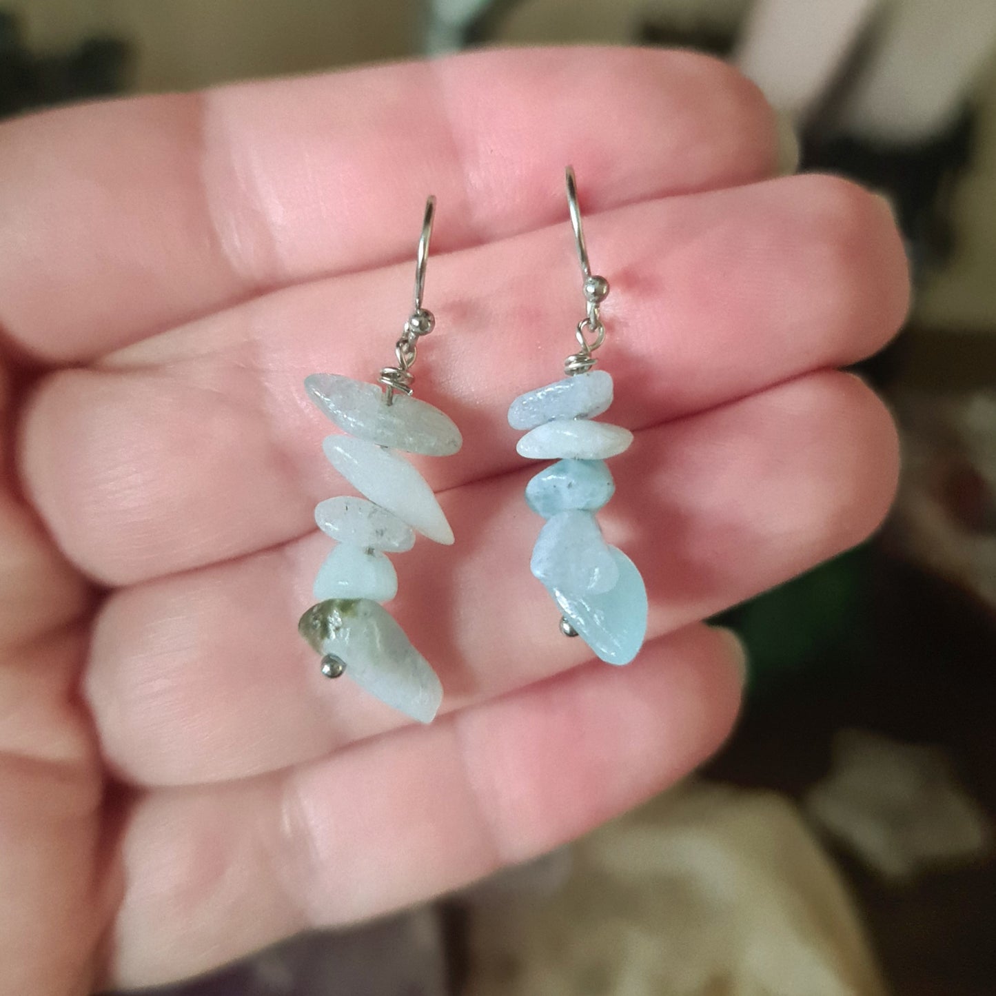 Crystal Chip Earrings