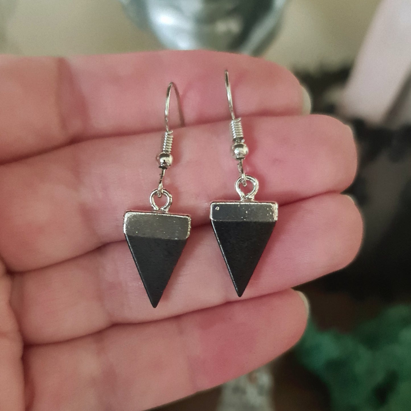 Triangular Crystal Earrings