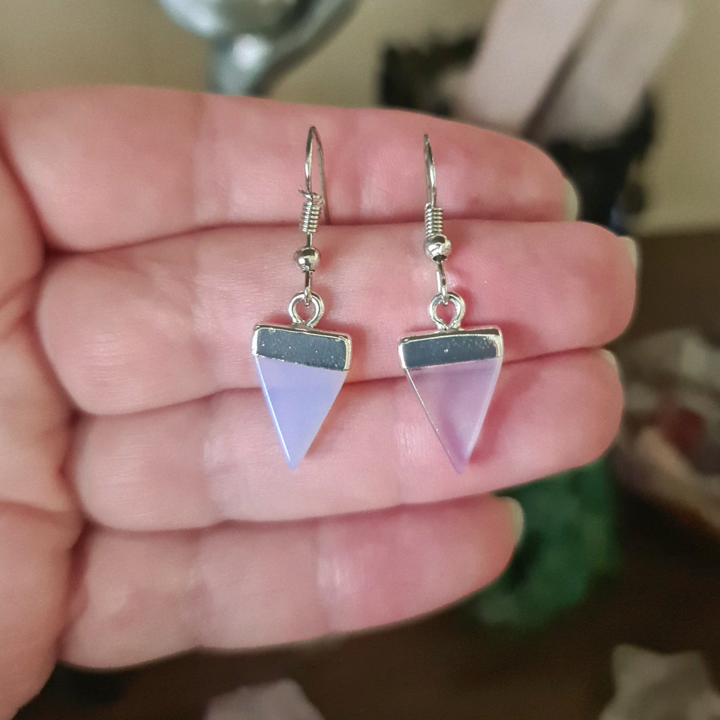 Triangular Crystal Earrings
