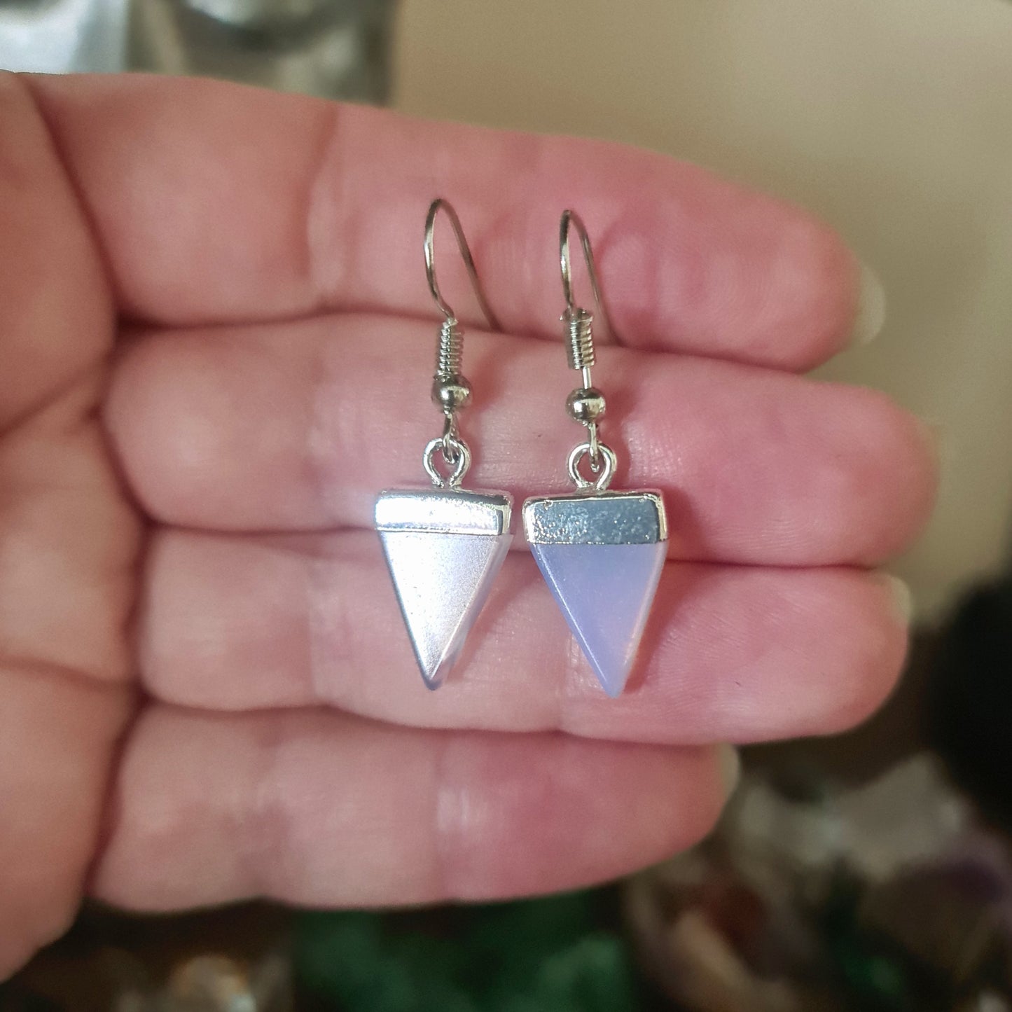 Triangular Crystal Earrings