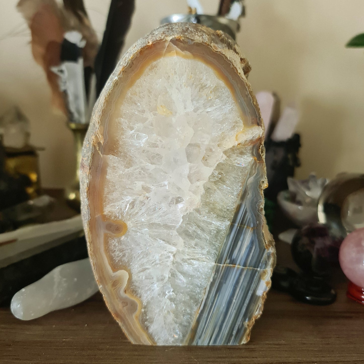 Agate Crystal Lamp