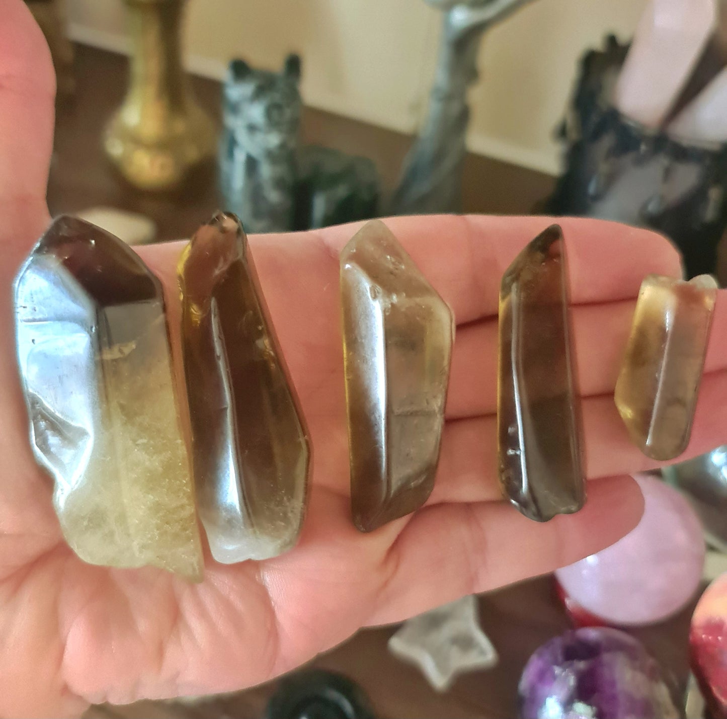 Citrine Tumbled Point