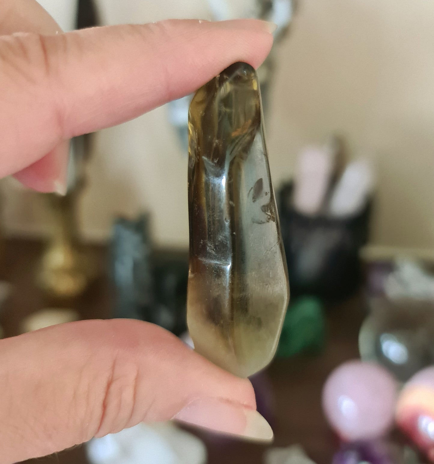 Citrine Tumbled Point