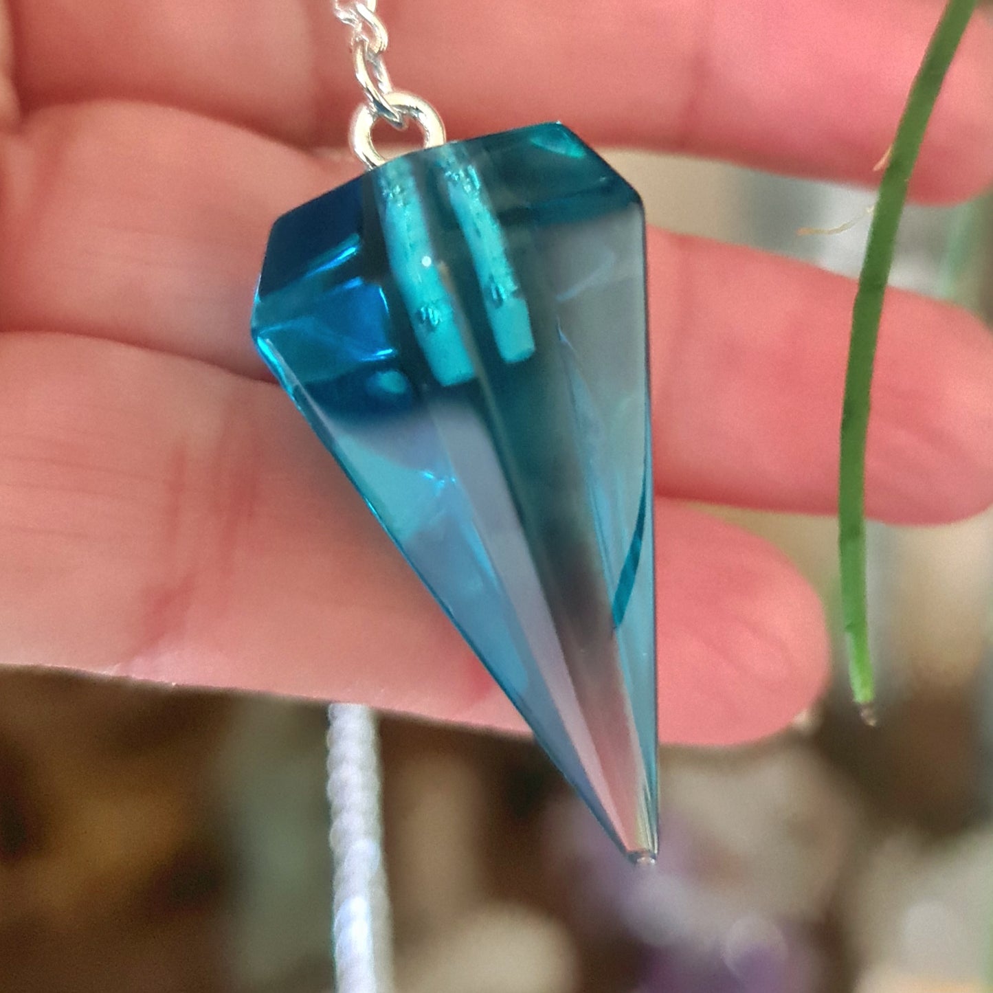 Blue Obsidian Pendulum