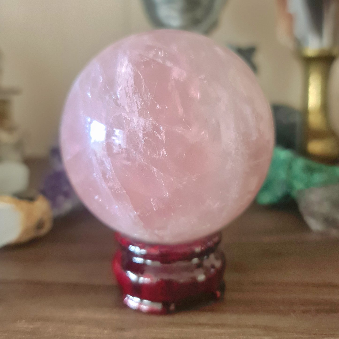 Rose Quartz Sphere 75Mm