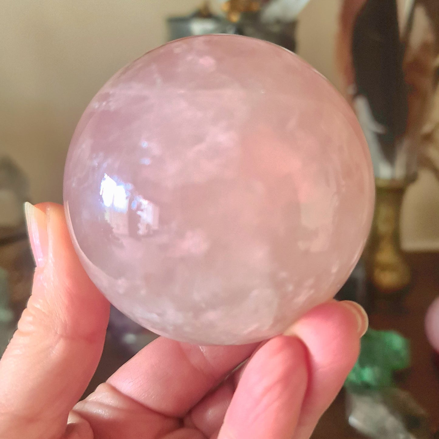 Rose Quartz Sphere 75Mm