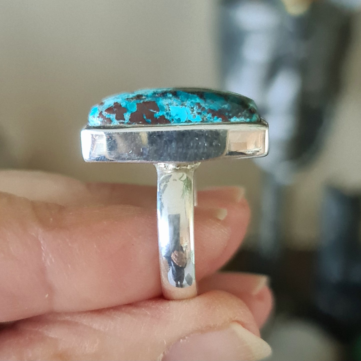 Shattuckite Ring - Size 8