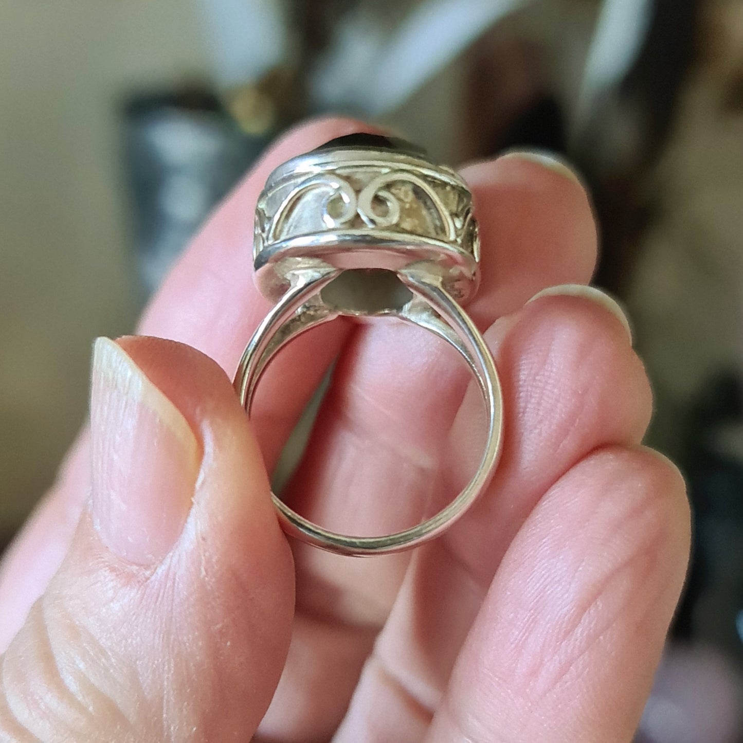 Smoky Quartz Ring - Size 8