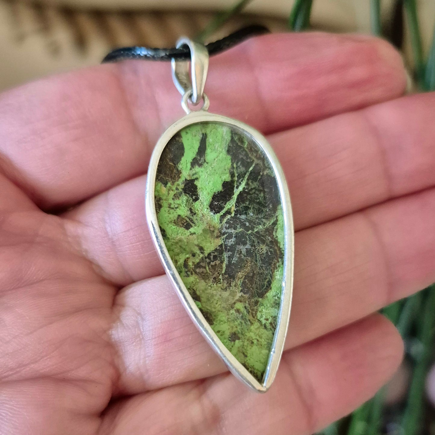 Gaspeite Pendant