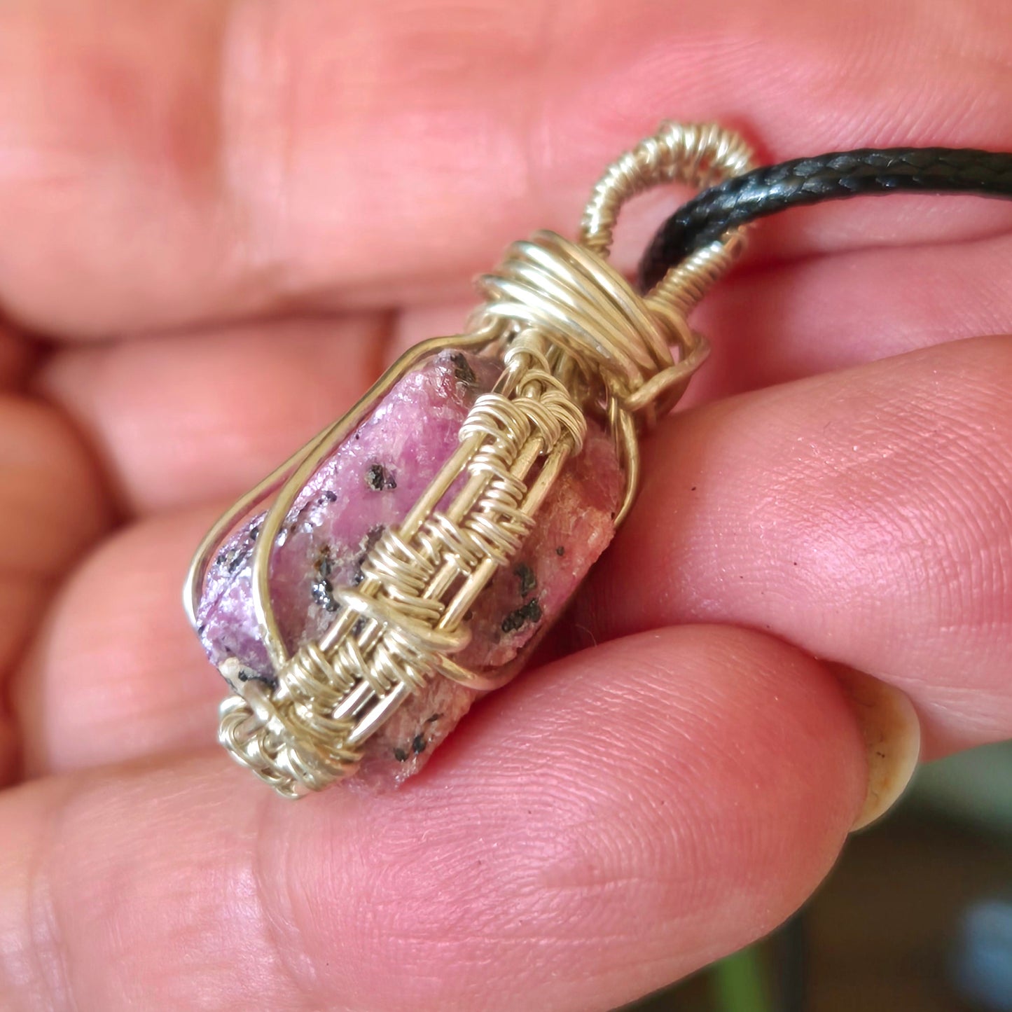Ruby Wrapped Pendant