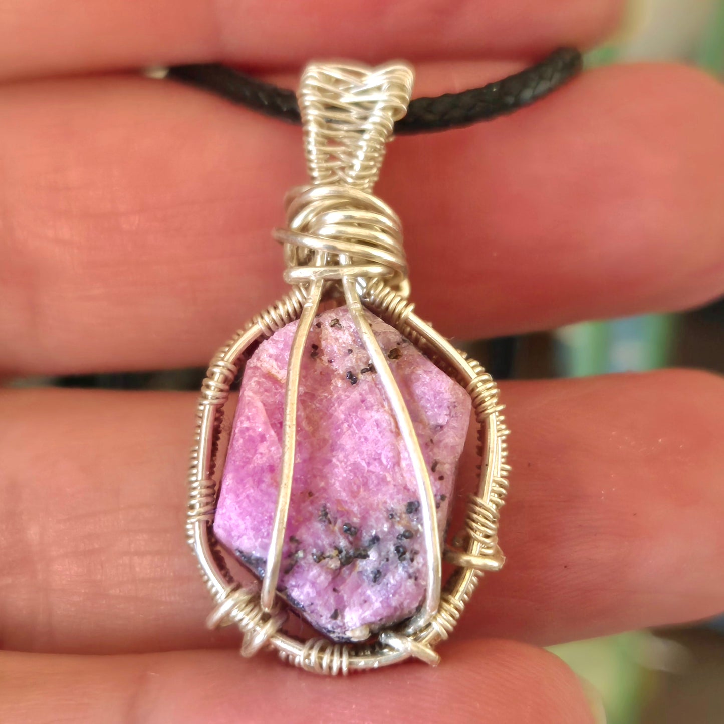 Ruby Wrapped Pendant