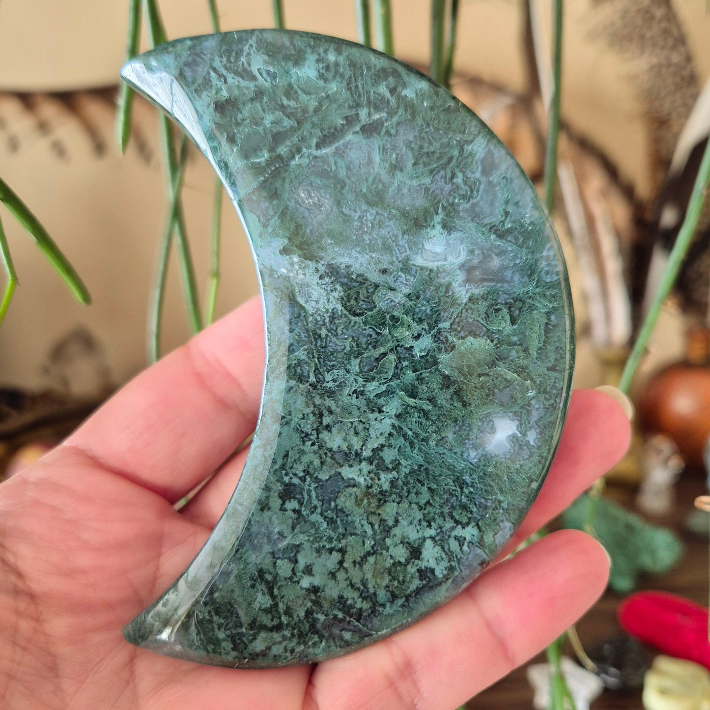 Moss Agate Moons