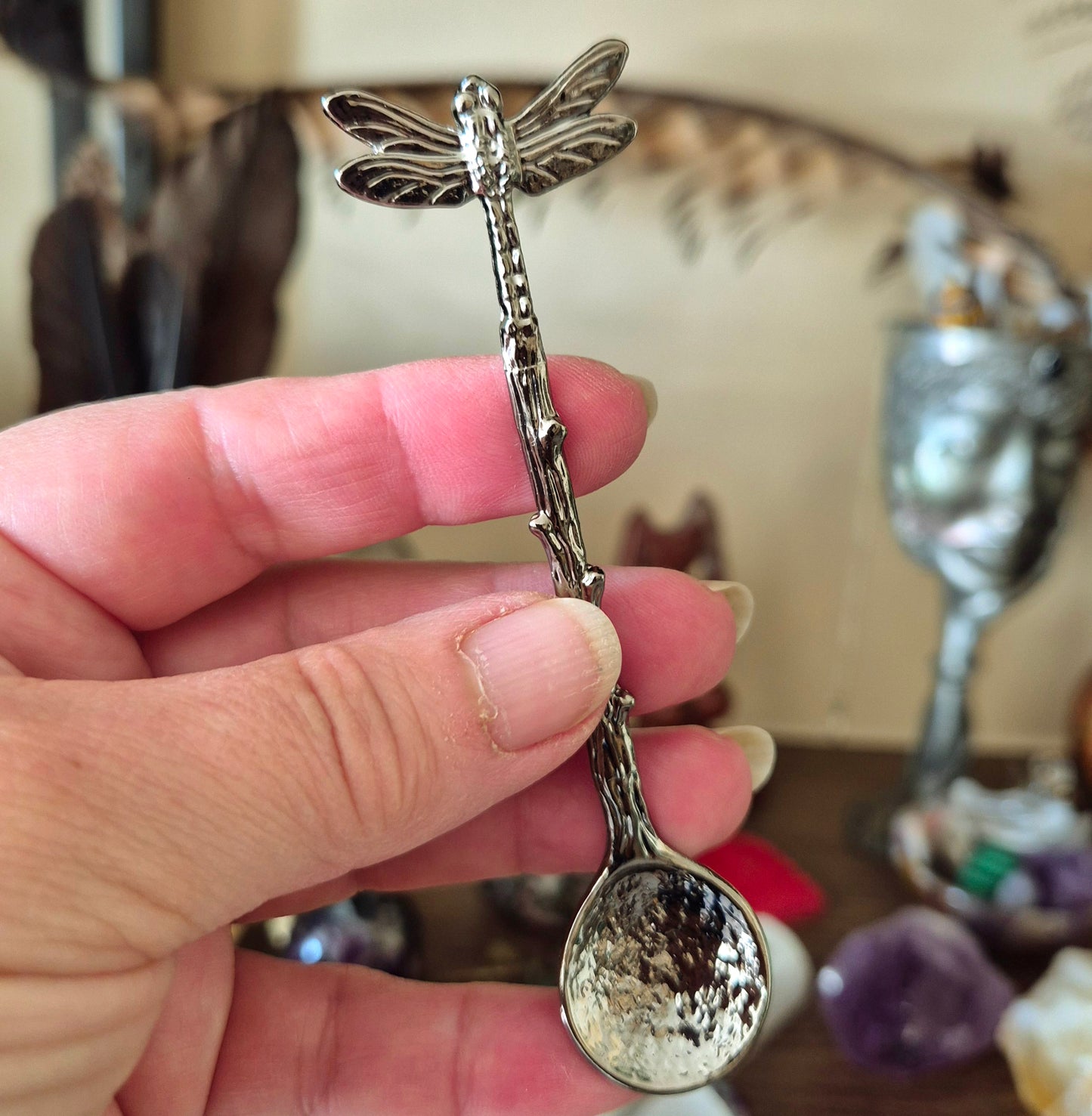 Metal Dragonfly Spoon