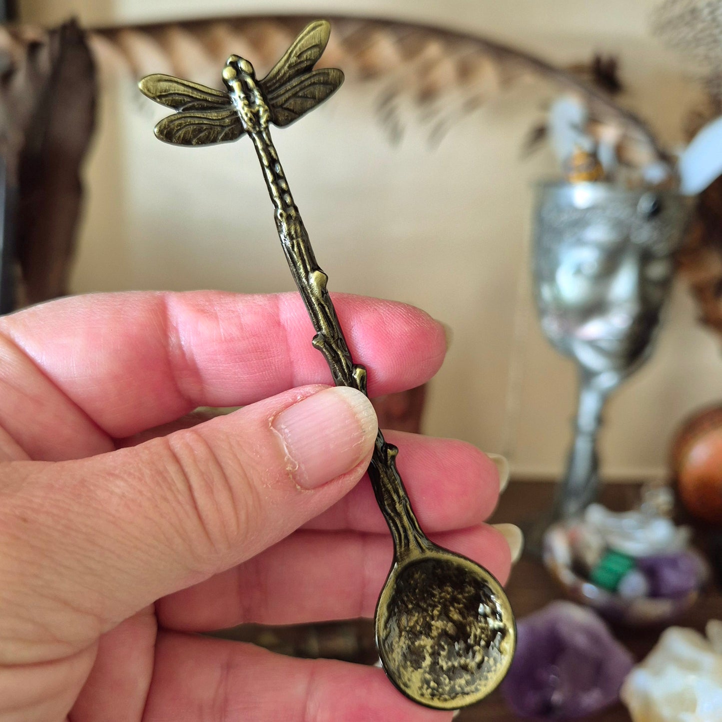 Metal Dragonfly Spoon